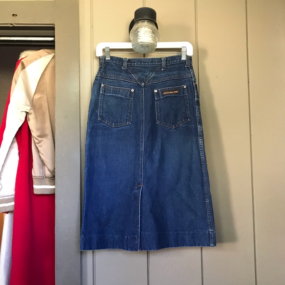 Jones New York Denim High Waist Pencil Skirt Sz 8